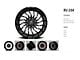 Revenge Off-Road Wheels RV-204 Black and Milled 6-Lug Wheel; 20x10; -19mm Offset (16-23 Tacoma)