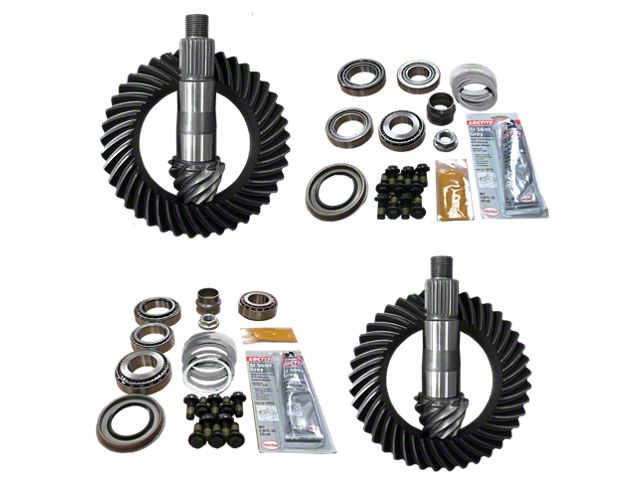 Revolution Gear & Axle Dana 44 Front Axle/44 Rear Axle Ring and Pinion Gear Kit with Master Overhaul Kit; 5.13 Gear Ratio (18-24 Jeep Wrangler JL Rubicon)