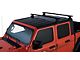 Rhino-Rack Vortex 2-Bar Backbone Roof Rack with RTL600 Legs; Black (20-24 Jeep Gladiator JT w/ Hard Top)