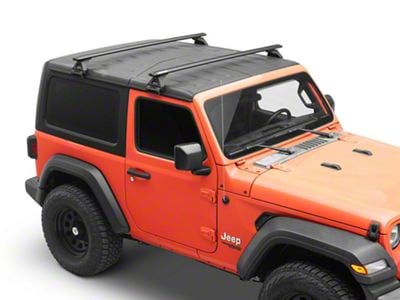 Rhino-Rack Vortex RL110 2-Bar Roof Rack; Black (18-24 Jeep Wrangler JL)