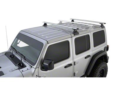 Rhino-Rack Vortex RLT600 2-Bar Backbone Roof Rack; Silver (18-24 Jeep Wrangler JL 4-Door w/ Hard Top)