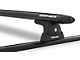 Rhino-Rack Vortex RLT600 Trackmount 2-Bar Roof Rack; Black (07-18 Jeep Wrangler JK 4-Door w/ Hard Top)