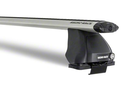 Rhino-Rack Vortex 2500 Front 1-Bar Roof Rack; Silver (05-23 Tacoma Double Cab; 16-23 Tacoma Access Cab)