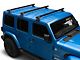 Rhino-Rack Heavy Duty RCL 3-Bar Backbone Roof Rack; Black (18-24 Jeep Wrangler JL 4-Door w/ Hard Top)