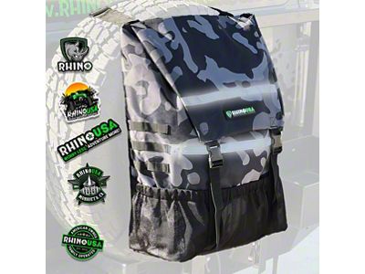 Rhino USA Spare Tire Trash Bag; Black Camo (Universal; Some Adaptation May Be Required)