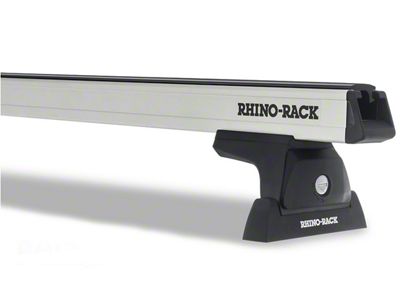 Rhino-Rack Heavy Duty RLT600 2-Bar Backbone Roof Rack; Silver (07-18 Jeep Wrangler JK 4-Door)