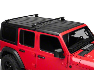 Rhino-Rack Vortex RL110 2-Bar Roof Rack; Black (18-24 Jeep Wrangler JL 4-Door)