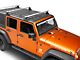 Rhino-Rack Vortex RLT600 3-Bar Backbone Roof Rack; Silver (07-18 Jeep Wrangler JK 4-Door)