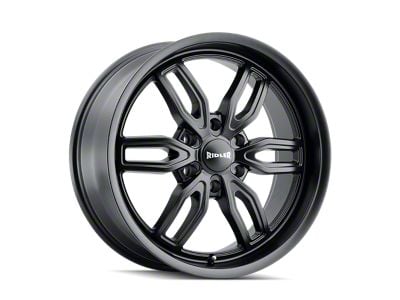 Ridler 609 Matte Black 6-Lug Wheel; 22x9.5; 30mm Offset (04-15 Titan)