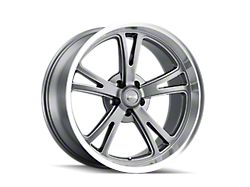 Ridler 606 Gloss Grey Machined 5-Lug Wheel; 17x7; 0mm Offset (05-15 Tacoma)