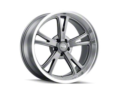 Ridler 606 Gloss Grey Machined 5-Lug Wheel; 17x8; 0mm Offset (05-15 Tacoma)