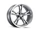 Ridler 606 Gloss Grey Machined 5-Lug Wheel; 18x9.5; 0mm Offset (05-15 Tacoma)