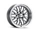 Ridler 607 Gloss Grey Machined 5-Lug Wheel; 18x8; 0mm Offset (05-15 Tacoma)