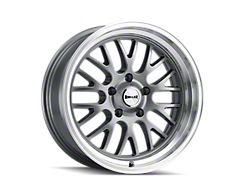 Ridler 607 Gloss Grey Machined 5-Lug Wheel; 18x9.5; 6mm Offset (05-15 Tacoma)