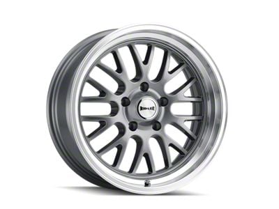 Ridler 607 Gloss Grey Machined 5-Lug Wheel; 20x10; 0mm Offset (05-15 Tacoma)