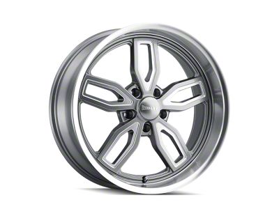 Ridler 608 Gloss Grey Milled 5-Lug Wheel; 18x8; 0mm Offset (05-15 Tacoma)