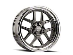 Ridler 610 Gloss Grey with Polished Lip 5-Lug Wheel; 20x10; 0mm Offset (05-15 Tacoma)