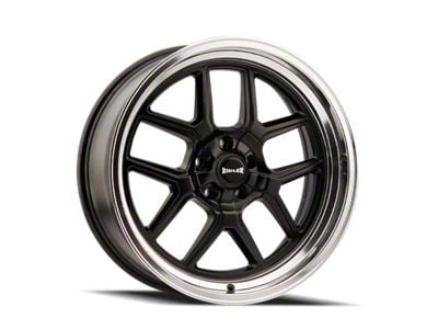 Ridler 610 Matte Black with Polished Lip 5-Lug Wheel; 17x7; 0mm Offset (05-15 Tacoma)