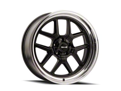 Ridler 610 Matte Black with Polished Lip 5-Lug Wheel; 20x10; 0mm Offset (05-15 Tacoma)