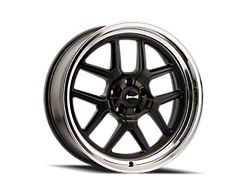 Ridler 610 Matte Black with Polished Lip 5-Lug Wheel; 20x8.5; 0mm Offset (05-15 Tacoma)