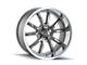 Ridler 650 Gloss Grey with Polished Lip 5-Lug Wheel; 15x7; 0mm Offset (05-15 Tacoma)