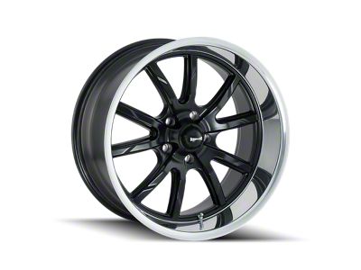 Ridler 650 Matte Black with Polished Lip 5-Lug Wheel; 15x8; 0mm Offset (05-15 Tacoma)