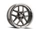 Ridler 610 Gloss Grey with Polished Lip Wheel; 20x10; 0mm Offset (20-24 Jeep Gladiator JT)