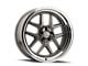 Ridler 610 Gloss Grey with Polished Lip Wheel; 20x8.5; 0mm Offset (20-24 Jeep Gladiator JT)