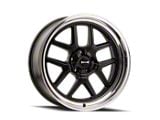 Ridler 610 Matte Black with Polished Lip Wheel; 20x8.5; 0mm Offset (20-25 Jeep Gladiator JT)