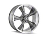 Ridler 695 Gloss Grey Machined Wheel; 20x8.5; 0mm Offset (87-95 Jeep Wrangler YJ)