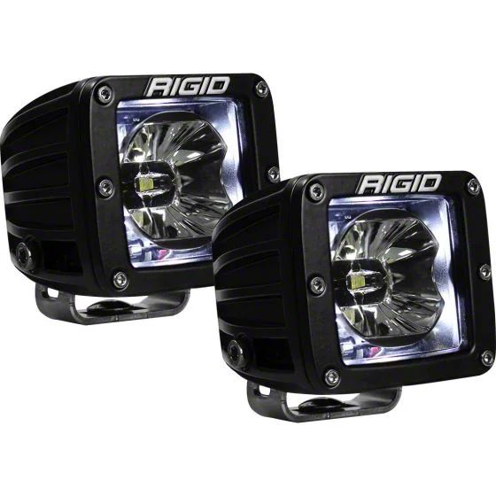 Rigid Industries Bronco Radiance LED Pod Lights with White Backlight ...