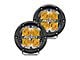 Rigid Industries 4-Inch 360-Series LED Off-Road Lights with Amber Backlight; Spot Beam (Universal; Some Adaptation May Be Required)