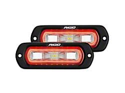 Rigid Industries SR-L Series Off-Road Spreader Surface Mount LED Pod Light with Red Halo (Universal; Some Adaptation May Be Required)