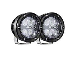 Rigid Industries 4-Inch 360-Series LED Lights with RGBW Backlight; Driving Beam (Universal; Some Adaptation May Be Required)