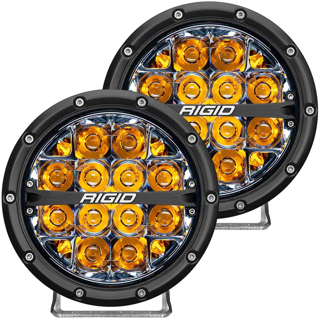 Rigid Industries Jeep Wrangler 6-Inch 360-Series LED Off-Road Lights ...