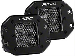 Rigid Industries D-Series Pro Flush Mount LED Lights; Spot Midnight Diffused Beam (Universal; Some Adaptation May Be Required)