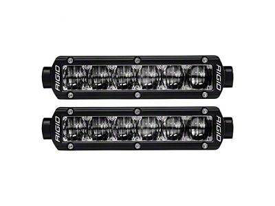 Rigid Industries 6-Inch SR-Series SAE LED Light Bars; Fog Beam (Universal; Some Adaptation May Be Required)