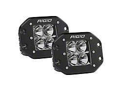 Rigid Industries D-Series Pro Flush Mount LED Lights; Flood Beam (Universal; Some Adaptation May Be Required)