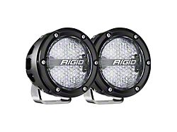 Rigid Industries 4-Inch 360-Series LED Lights with RGBW Backlight; Diffused Beam (Universal; Some Adaptation May Be Required)