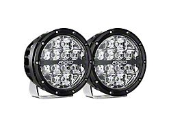 Rigid Industries 6-Inch 360-Series LED Light with RGBW Backlight; Spot Beam (Universal; Some Adaptation May Be Required)