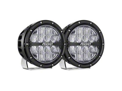 Rigid Industries 6-Inch 360-Series LED Lights with RGBW Backlight; Driving Beam (Universal; Some Adaptation May Be Required)