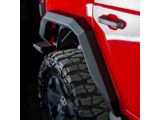 RIVAL 4x4 Aluminum Rear Fender Flares; Textured Black (18-24 Jeep Wrangler JL)