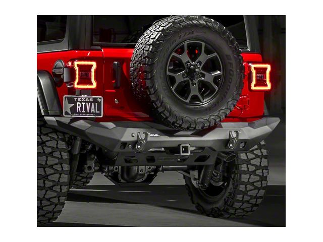 RIVAL 4x4 Full-Width Aluminum Rear Bumper (18-24 Jeep Wrangler JL)