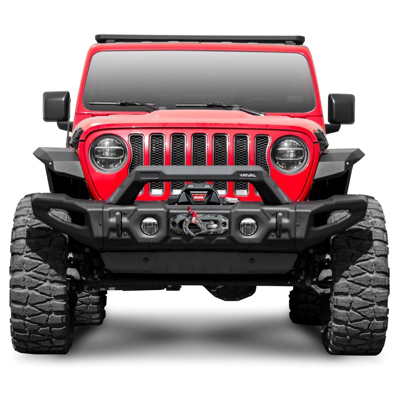 RIVAL 4x4 Jeep Wrangler Full-Width Stamped Steel Modular Front Bumper ...