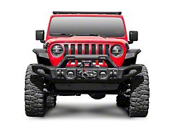 RIVAL 4x4 Full-Width Stamped Steel Modular Front Bumper with Winch Mount (18-24 Jeep Wrangler JL)