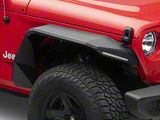 Road Armor Stealth Front Fender Flares with Switchback LED DRL; Textured Black (18-24 Jeep Wrangler JL)