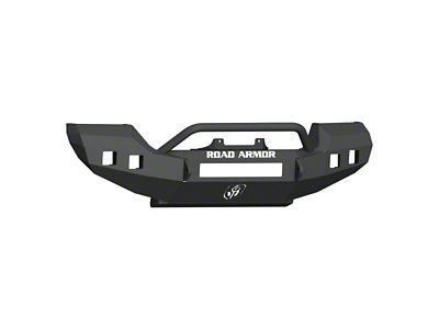 Road Armor Stealth Full Width Winch Front Bumper with Pre-Runner Guard; Textured Black (18-24 Jeep Wrangler JL Rubicon)