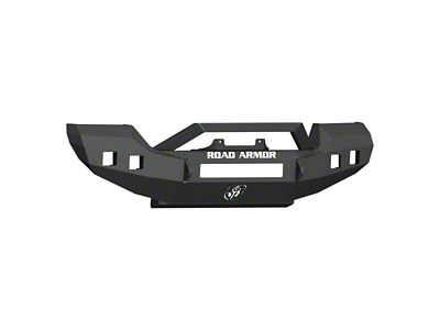 Road Armor Stealth Full Width Winch Front Bumper with Sheetmetal Bar Guard; Textured Black (18-24 Jeep Wrangler JL Rubicon)