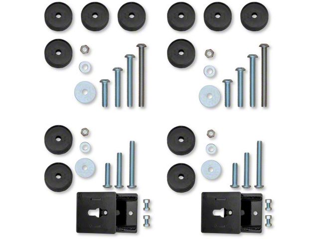 Rock Krawler Front and Rear Bump Stop Kit for 2.50 to 4.50-Inch Lift (07-18 Jeep Wrangler JK)