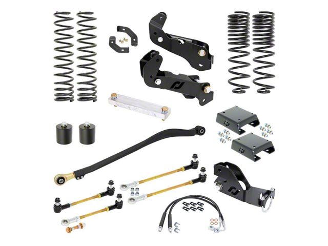 RockJock 3.50-Inch Driver Suspension Lift Kit (20-24 3.6L Jeep Gladiator JT)